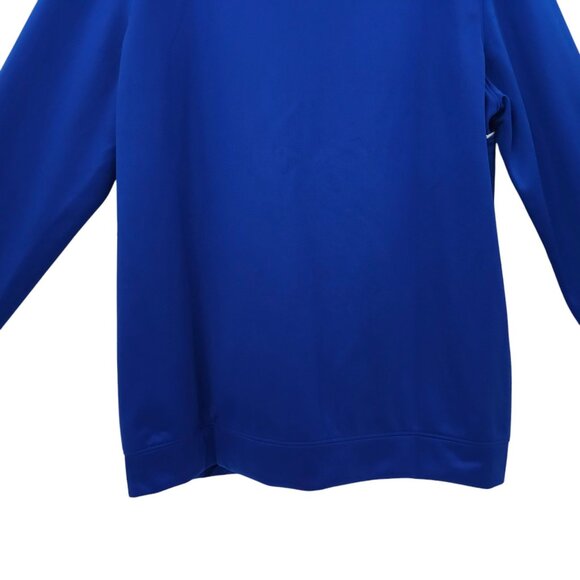 Under Armour Full Zip Track Wind Jacket Womens Size M Knit Warm Up Royal Blue - Picture 16 of 16